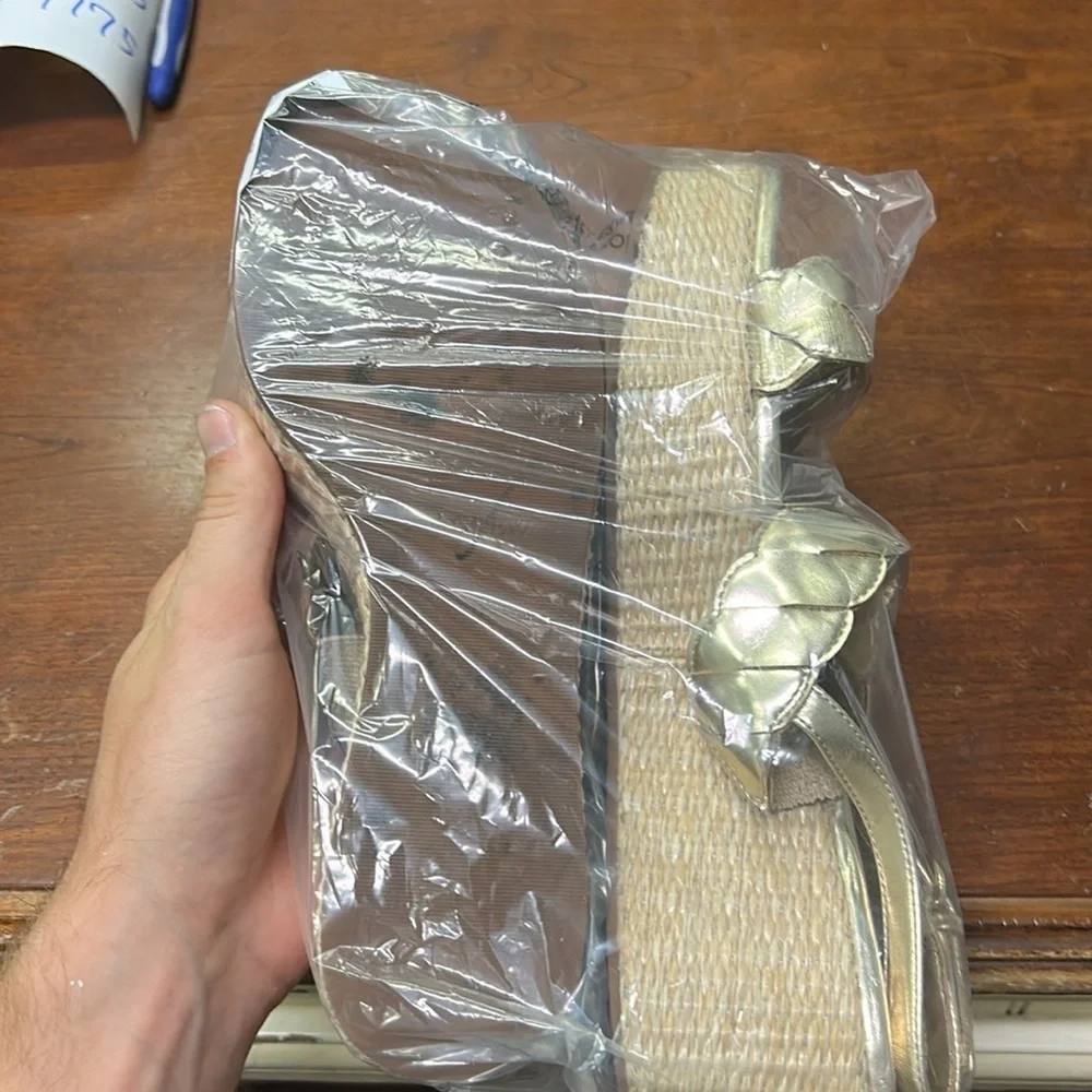 J Crew used Braided wedge sandals CG155